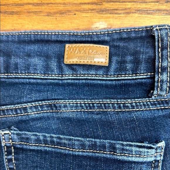 Dark Wash Women's Skinny Wax Jeans - Picture 4 of 9